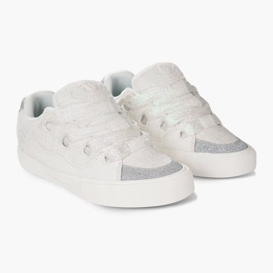 BAKE White and Grey Low-Top Canvas