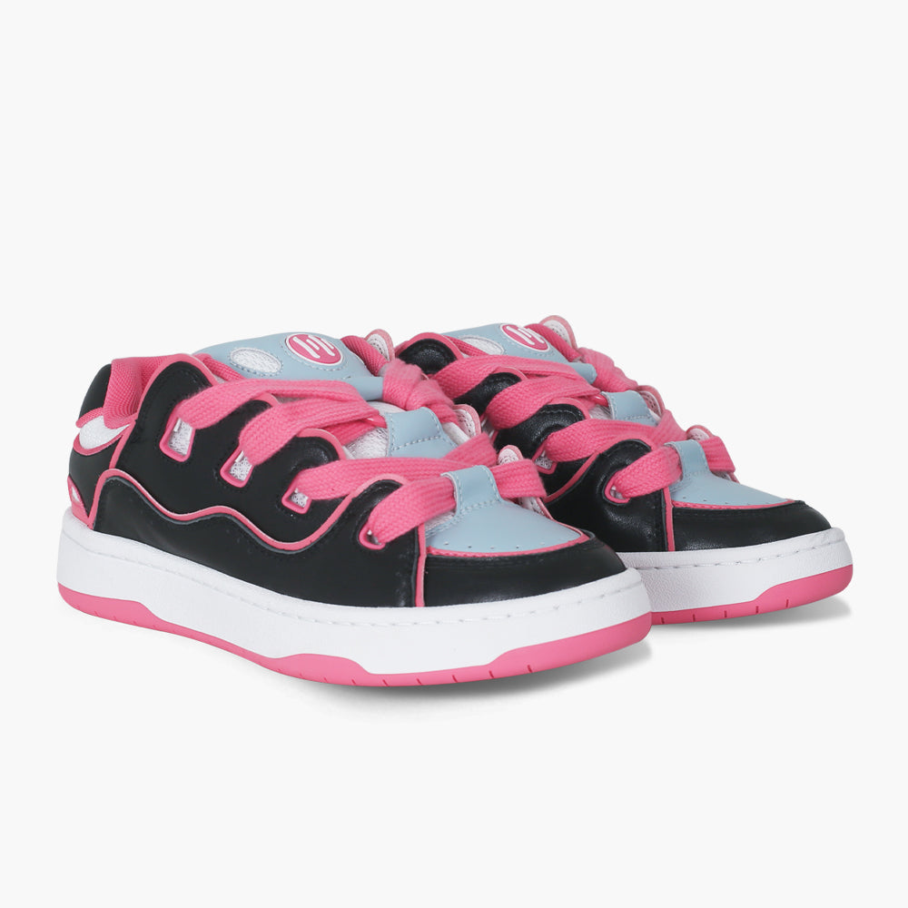 Baskets décontractées en cuir véritable rouge pour femmes Ollieskate