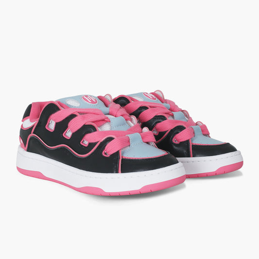 BAKEVI red and black stitching low top