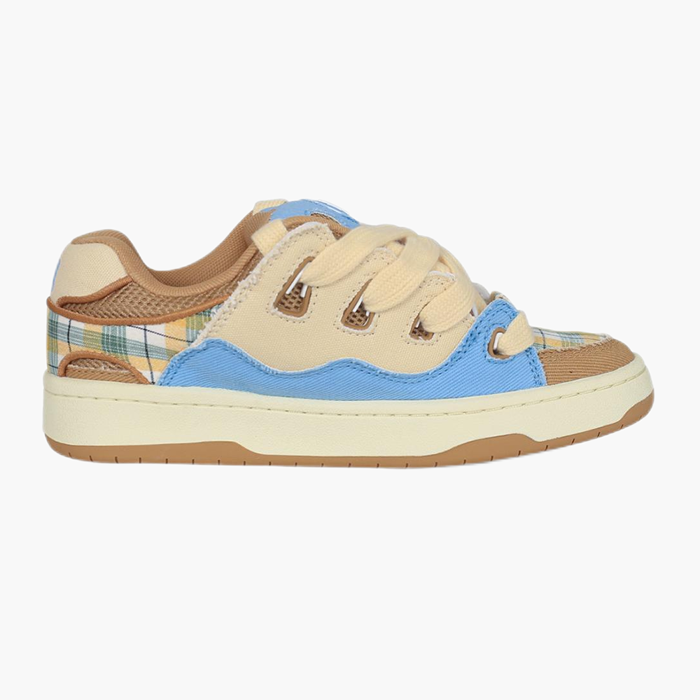 Baskets décontractées en toile denim abricot Ollieskate pour femmes