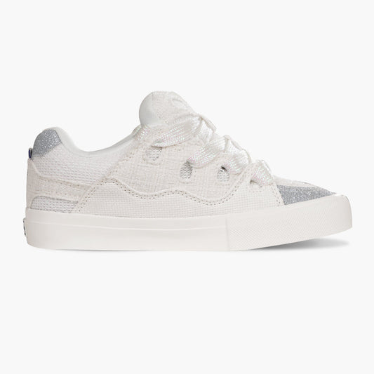 BAKE White and Grey Low-Top Canvas
