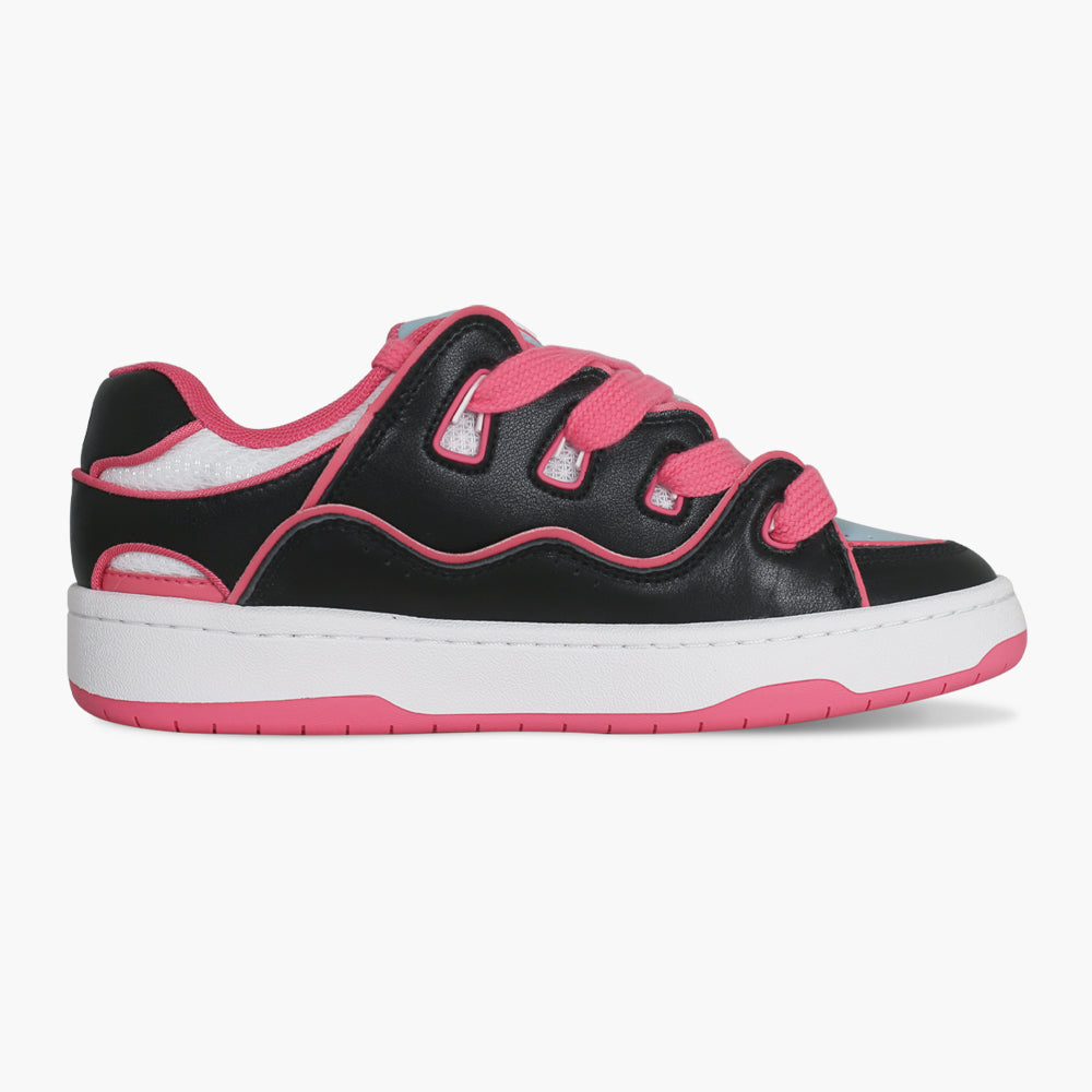 Baskets décontractées en cuir véritable rouge pour femmes Ollieskate