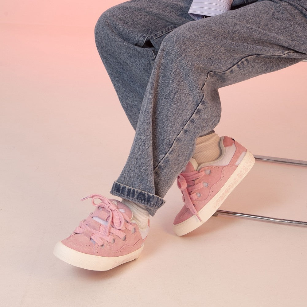 BAKE pink chunky low top