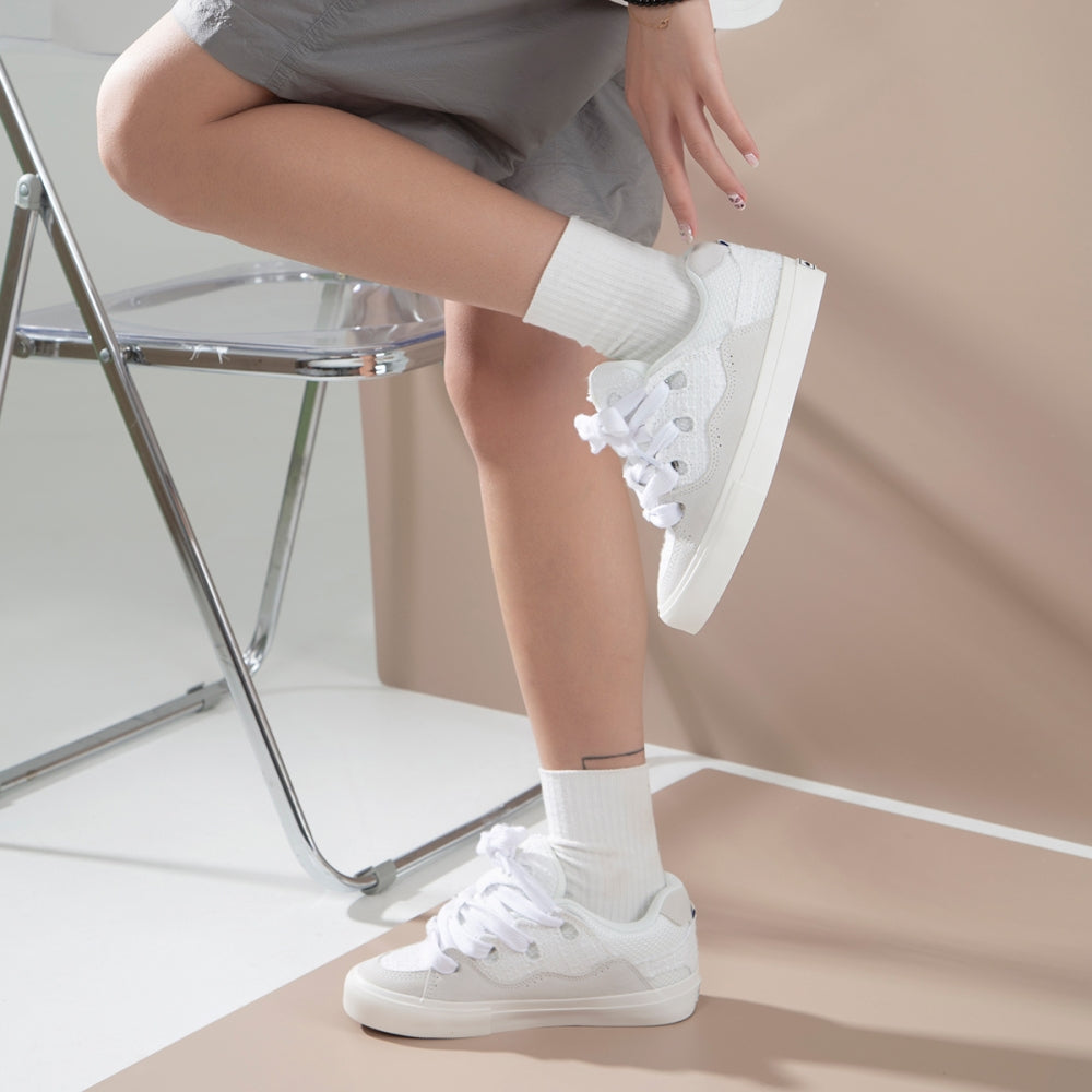 BAKE White Low-Top Canvas