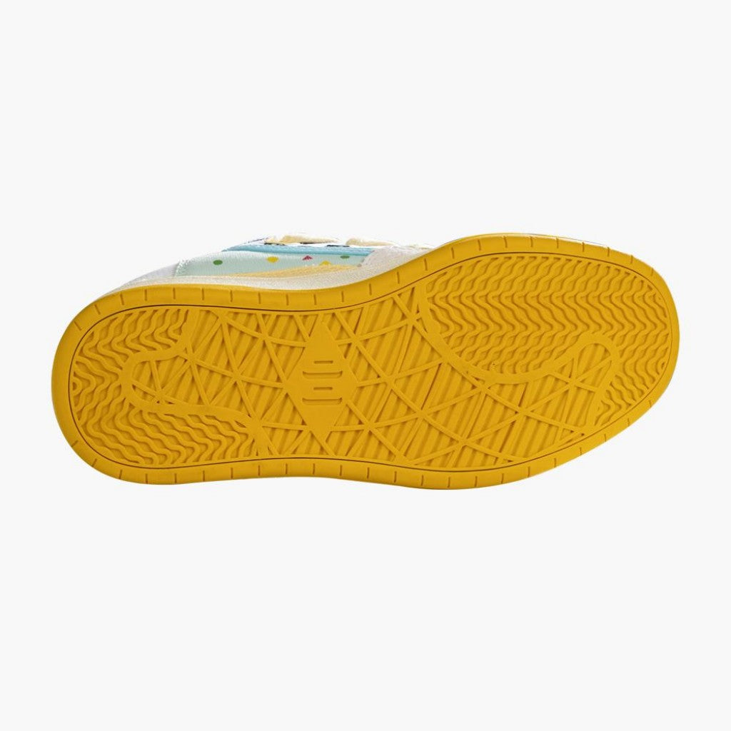 BAKEVIMT Yellow Canvas Cow Print Low Top