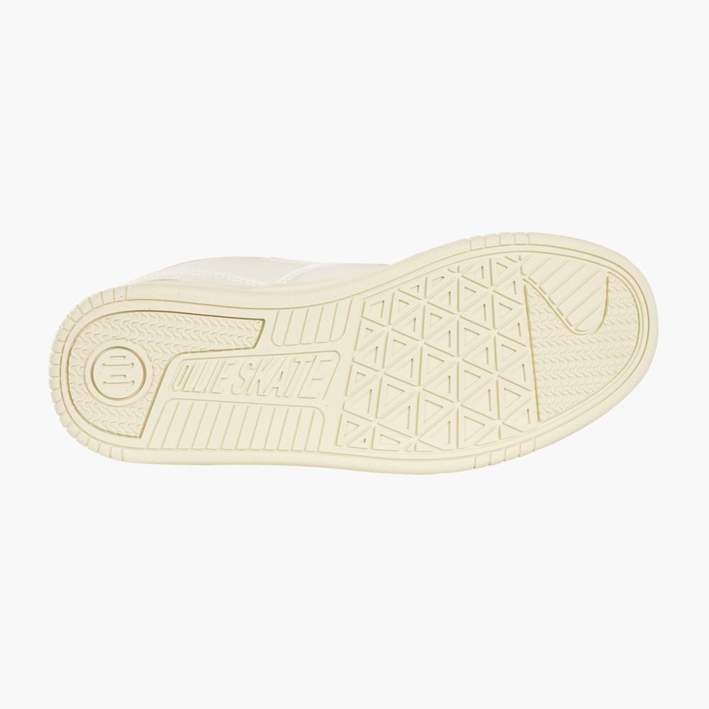 Baskets basses blanches à semelles dures Ollieskate pour hommes et femmes