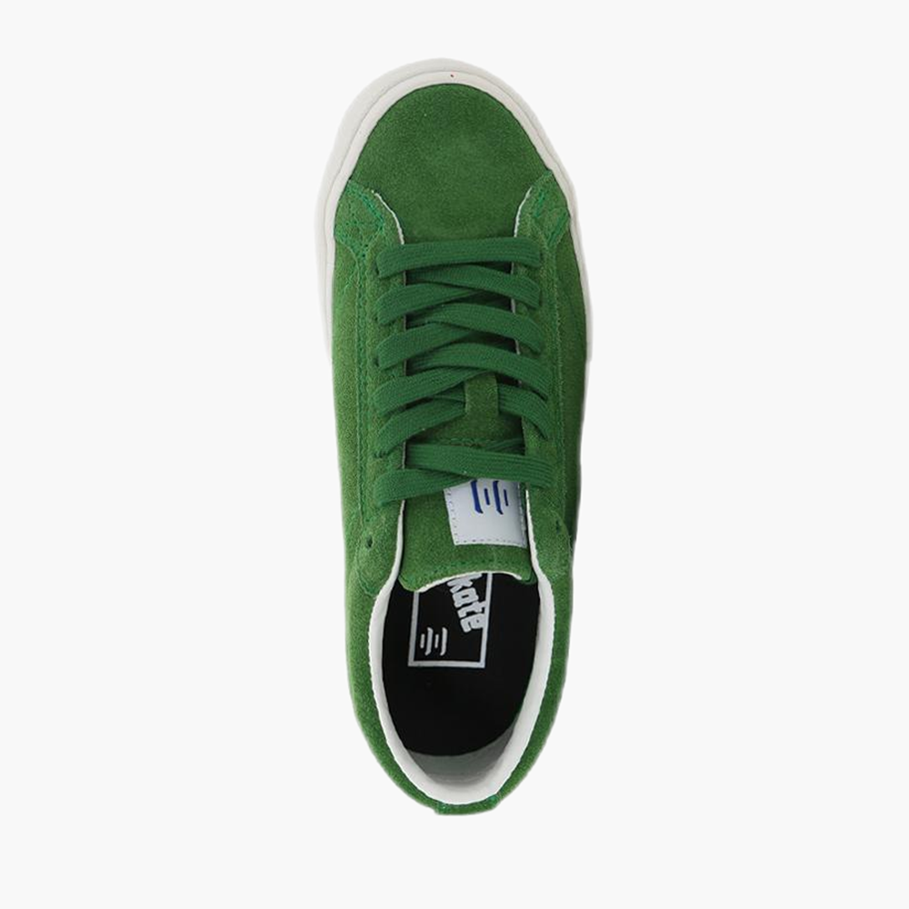 TOS Green low-top suede leather