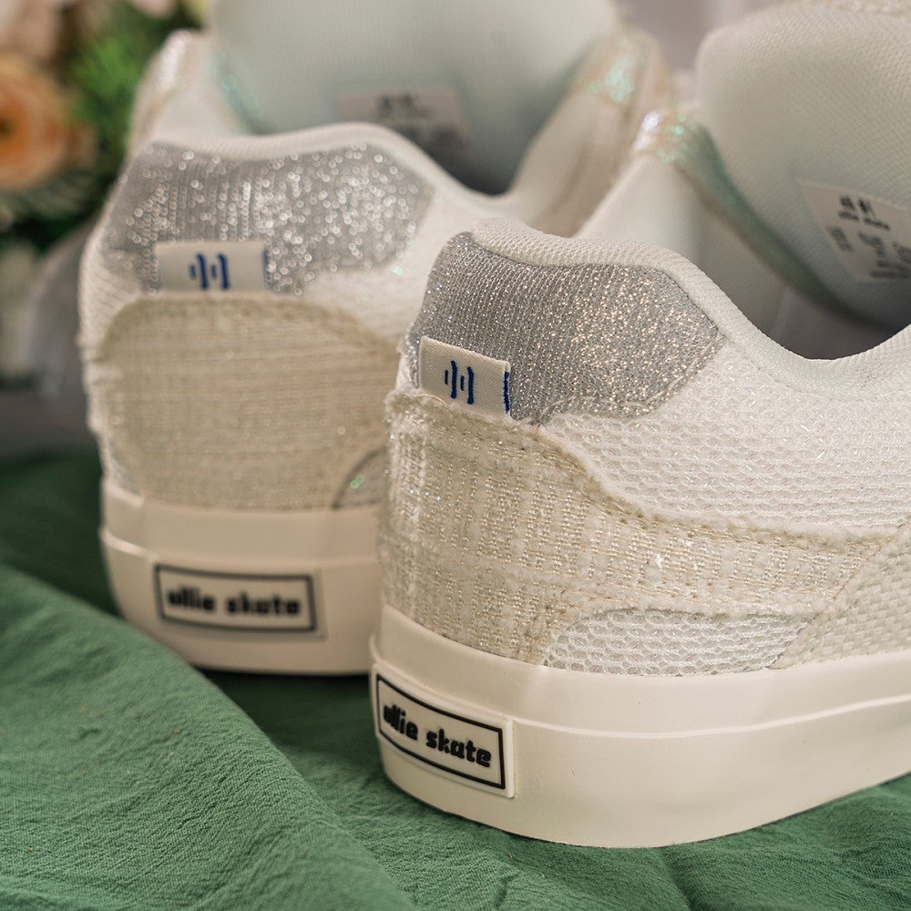 BAKE White and Grey Low-Top Canvas