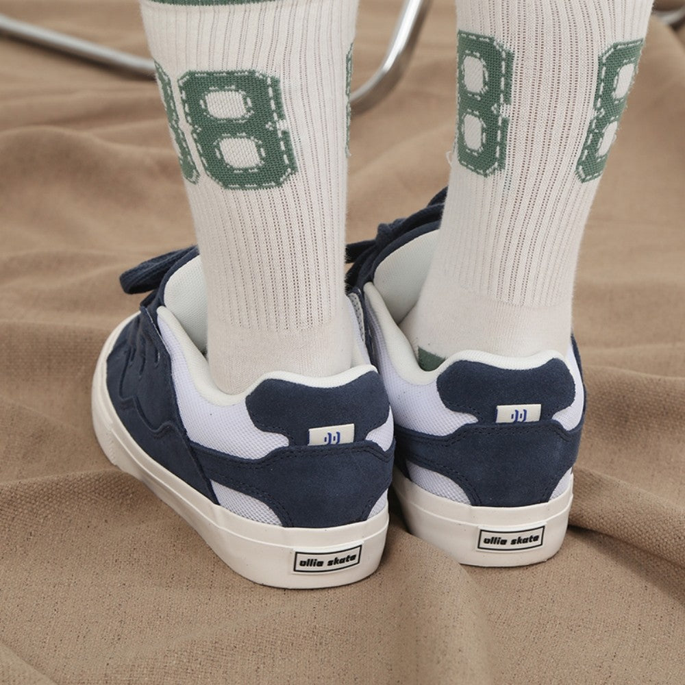 BAKE navy blue chunky low top