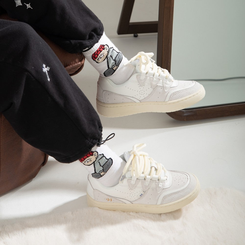 Chaussures de skate décontractées Ollieskate pour hommes et femmes avec tige en daim de vache