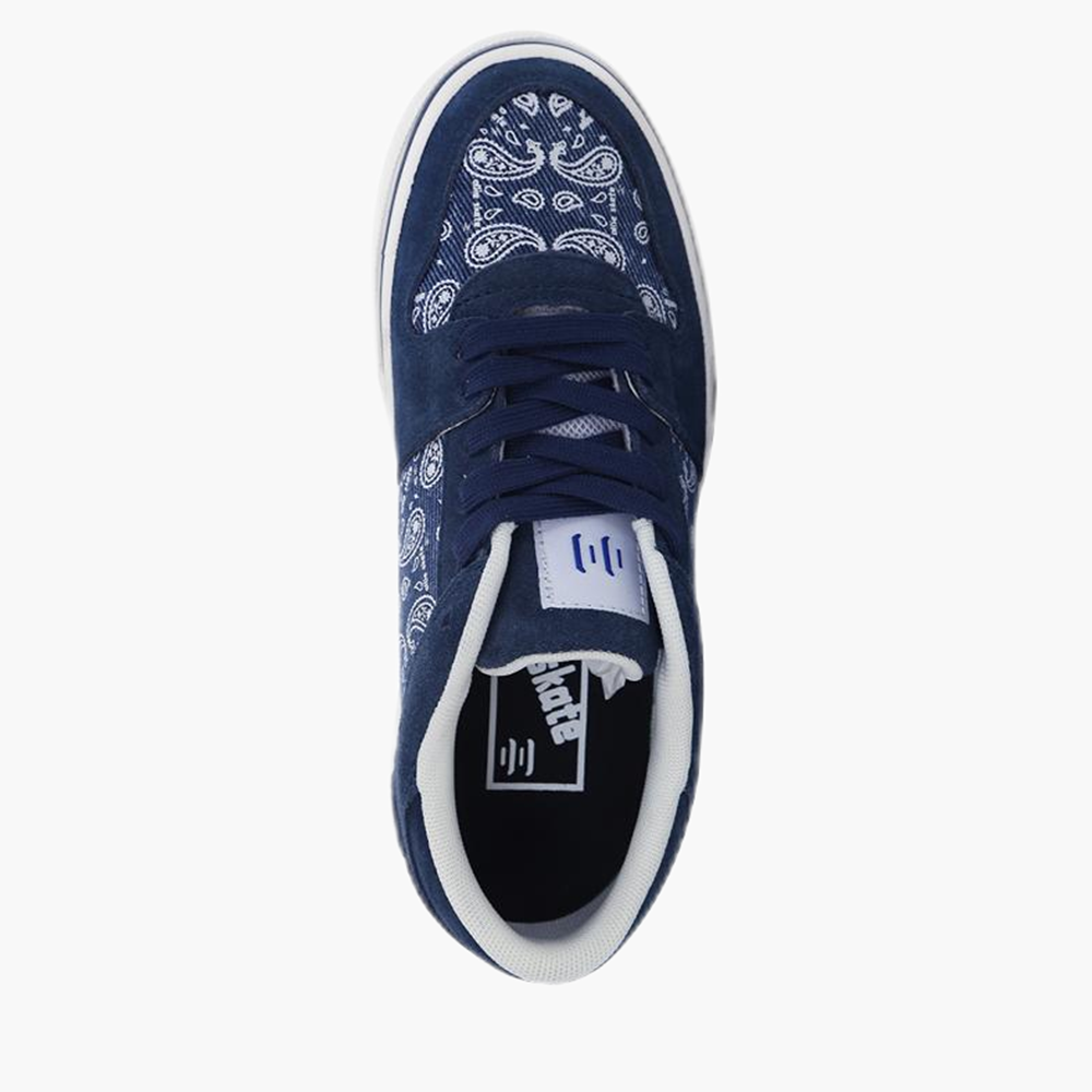 TNT blue low-top canvas suede