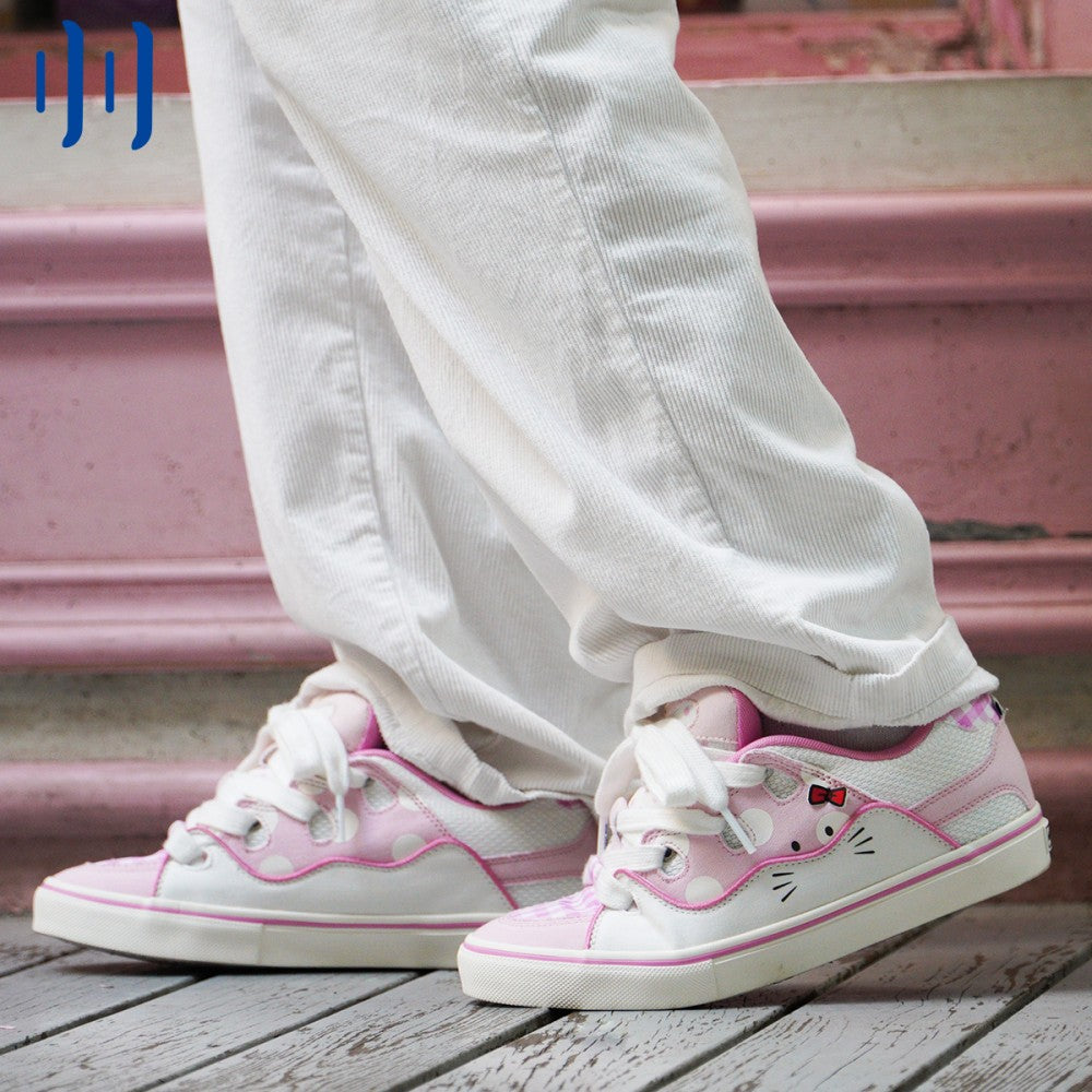 BAKE rosa Plateau-Low-Top-Schuhe