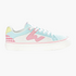 OLLIE light blue and pink stitched low-top shoes