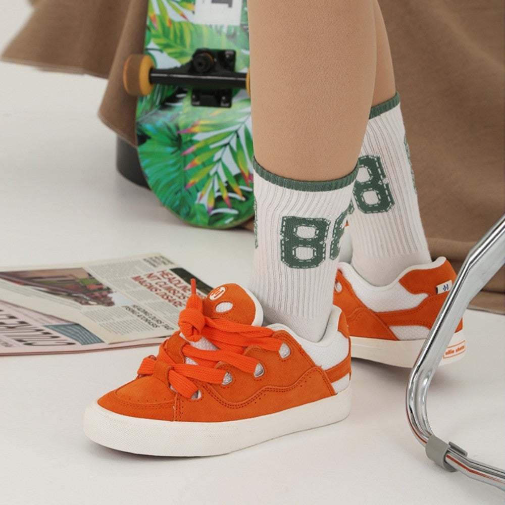 BAKE orange chunky low top