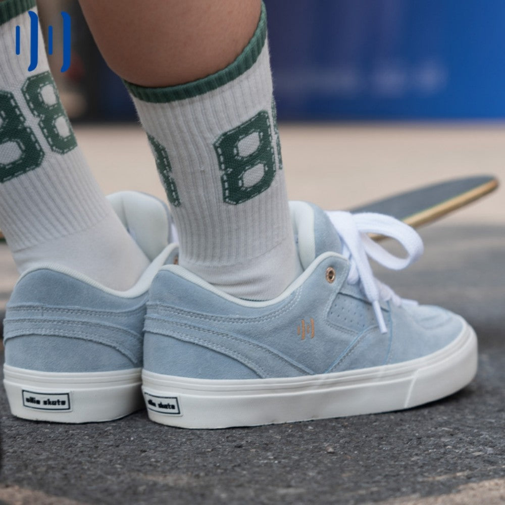 BOL blue low-top suede