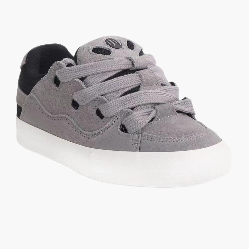 Chaussures de skate décontractées en cuir véritable et daim pour hommes et femmes Ollieskate, couleur unie