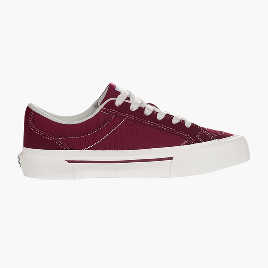 PILOTCAP burgundy low-top suede