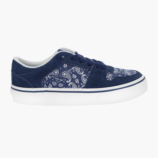 TNT blue low-top canvas suede