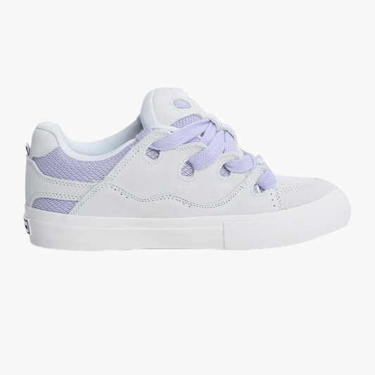 BAKE purple white two tone stitching low top