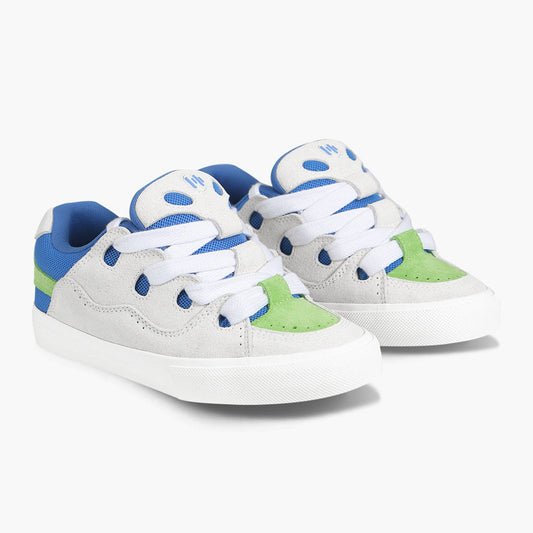 BAKE gray blue green three color stitching low top