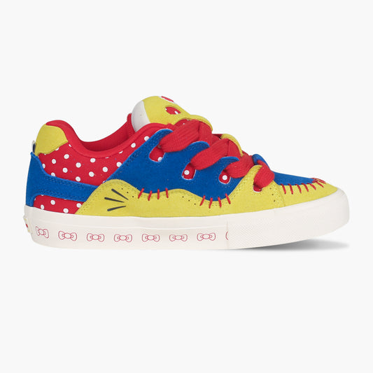 BAKEVII blue multicolor suede low top