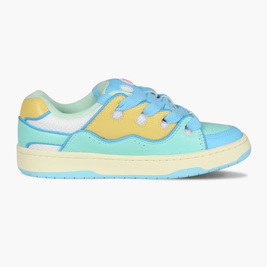 BAKE II light blue leather low top