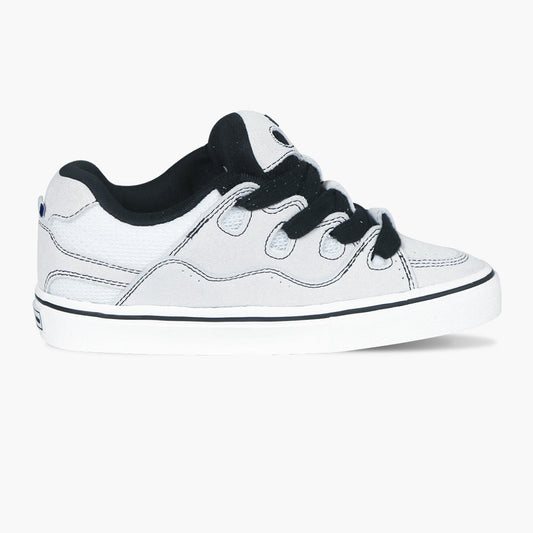 BAKETH White and black paneled suede low top