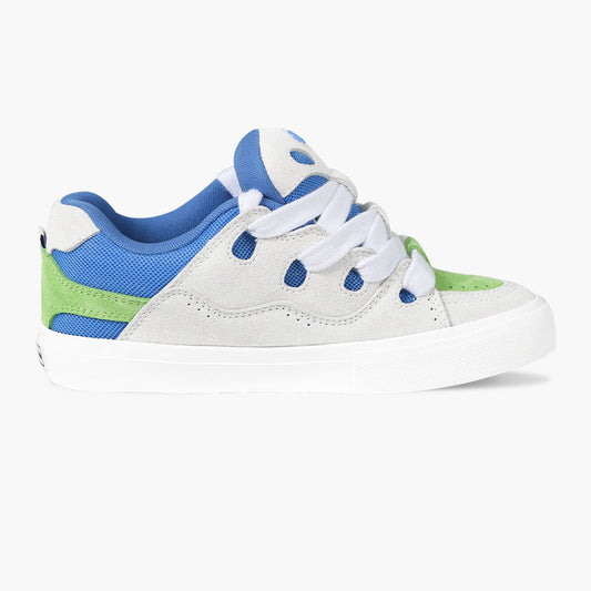 BAKE gray blue green three color stitching low top