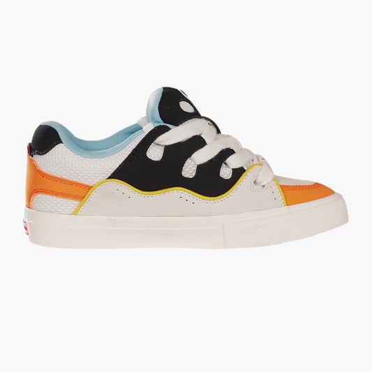 BAKEEYE Retro multi-color stitching low top