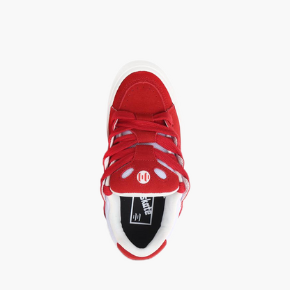 BAKE Red chunky low top