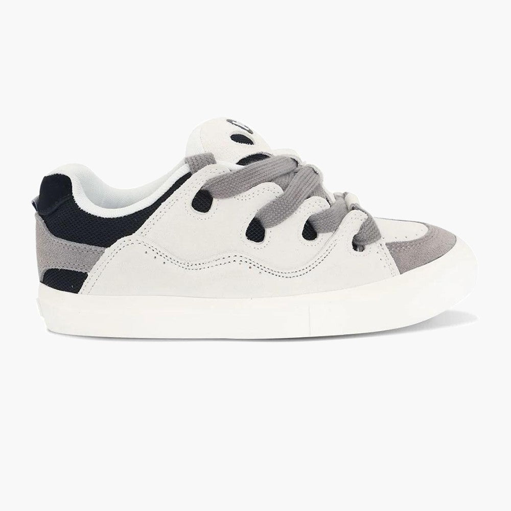 BAKE gray black white three color stitching low top