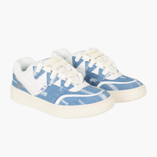 TNG blue canvas leather low top