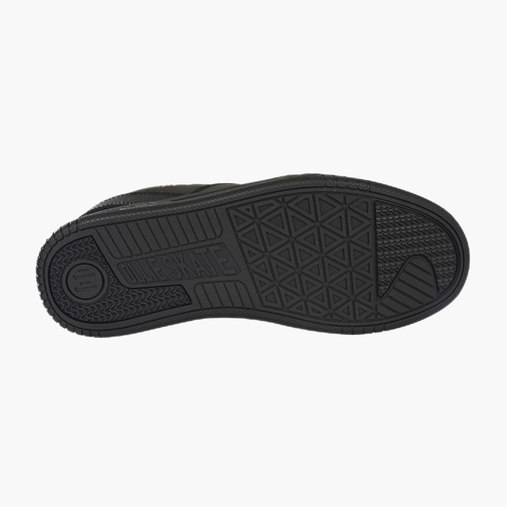 BOLIII Schwarzes Vintage Low-Top-Rindsleder 