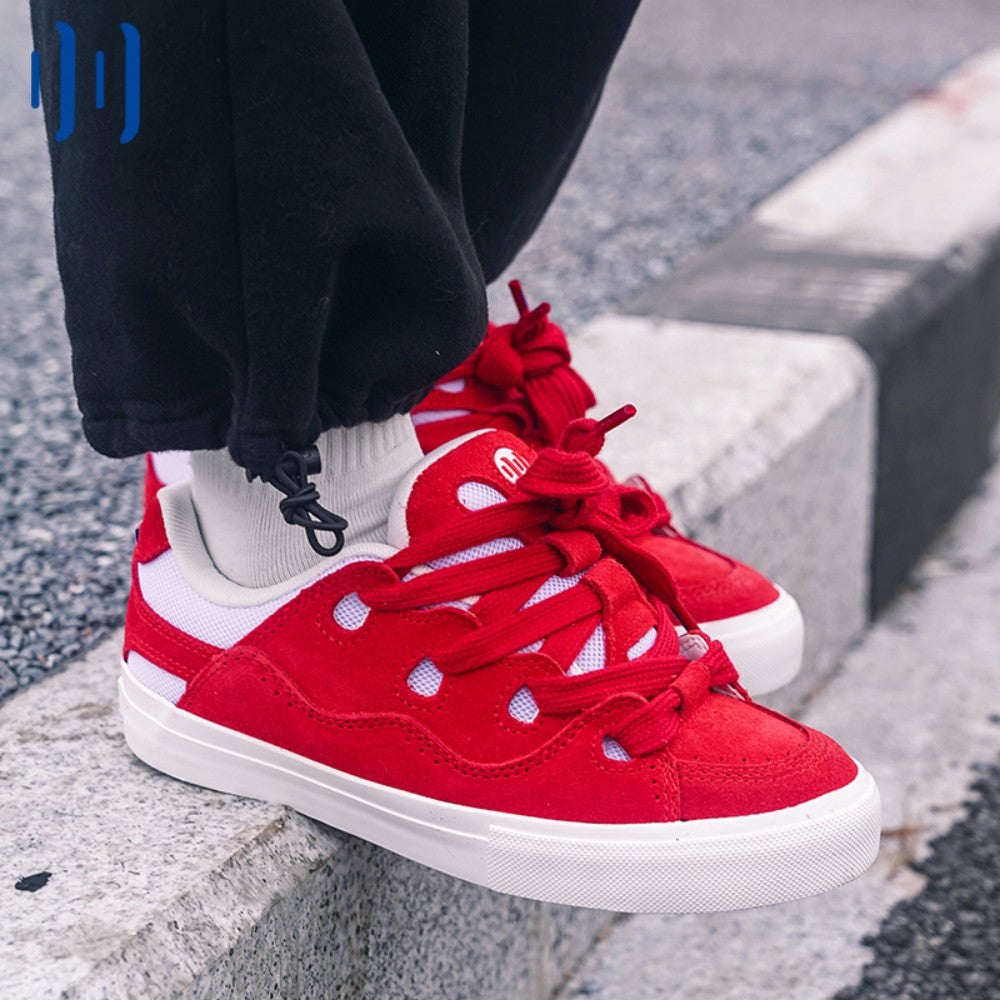 BAKE Red chunky low top