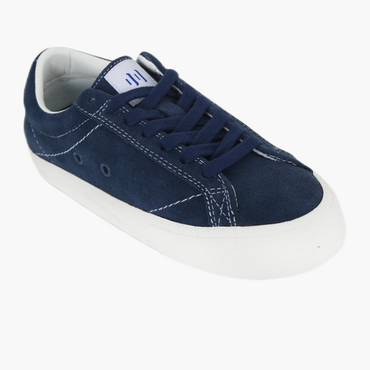 TOS Navy blue low-top suede leather