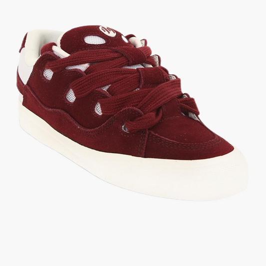 BAKE deep red chunky low top