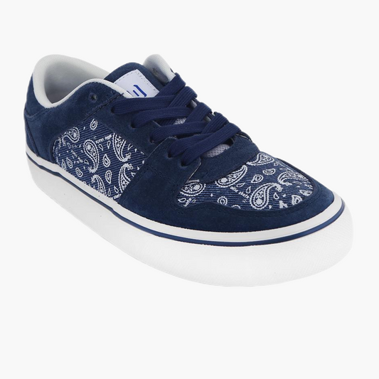 TNT blue low-top canvas suede