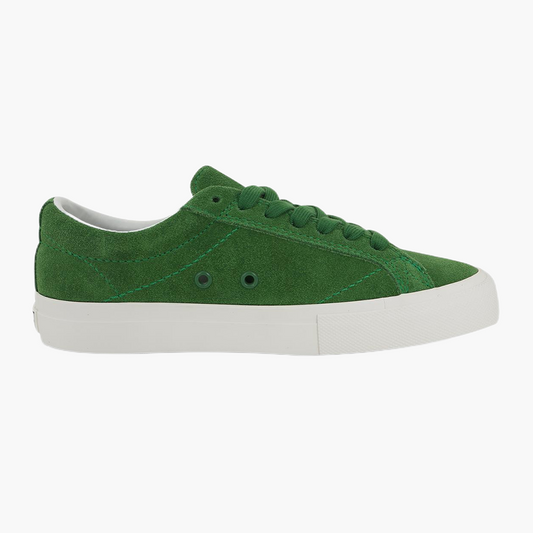 TOS Green low-top suede leather