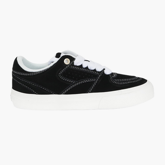 BOL black low-top white thread suede