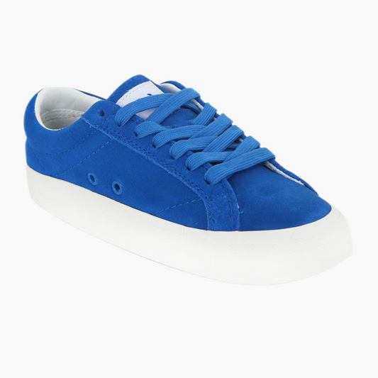 TOS Blue low-top suede leather